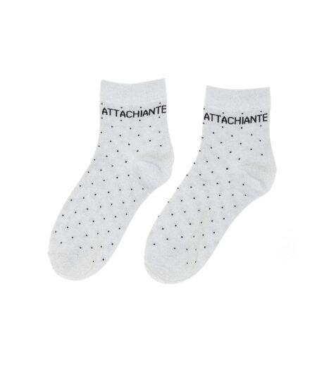 Chaussettes grises clair femme stella green attachiante