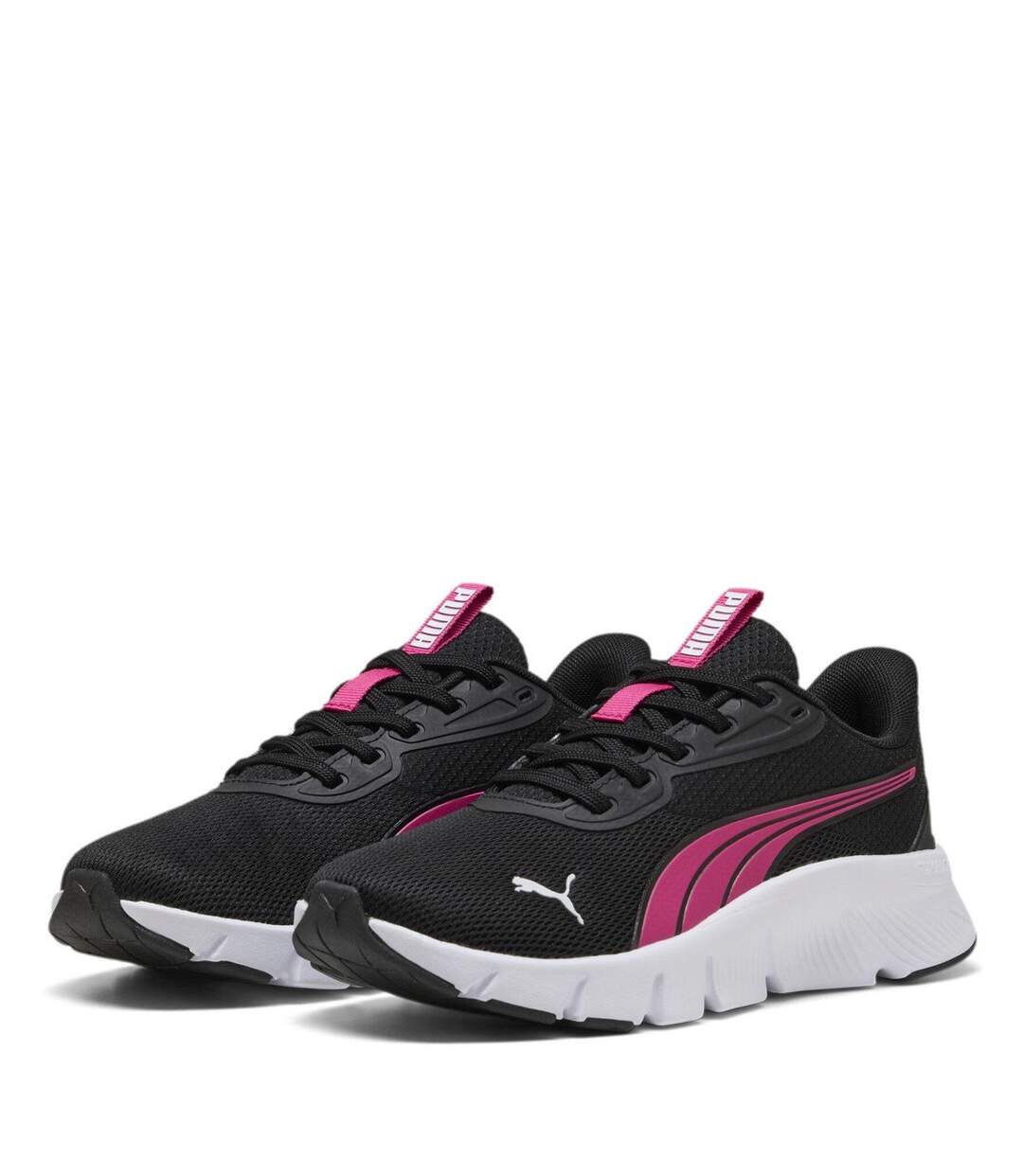 Womens/ladies Flex Focus Trainers Black Pink Puma-1