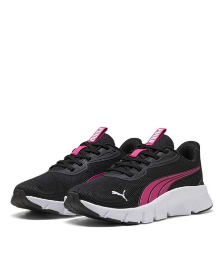 Womens/ladies Flex Focus Trainers Black Pink Puma