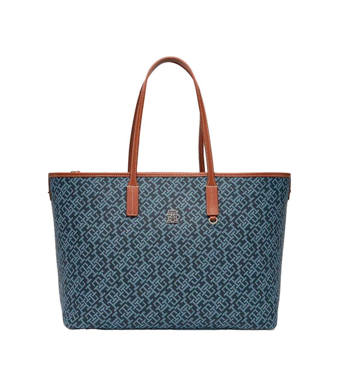 Sac cabas bleu femme tommy hilfiger th monoplay - taille unique-1