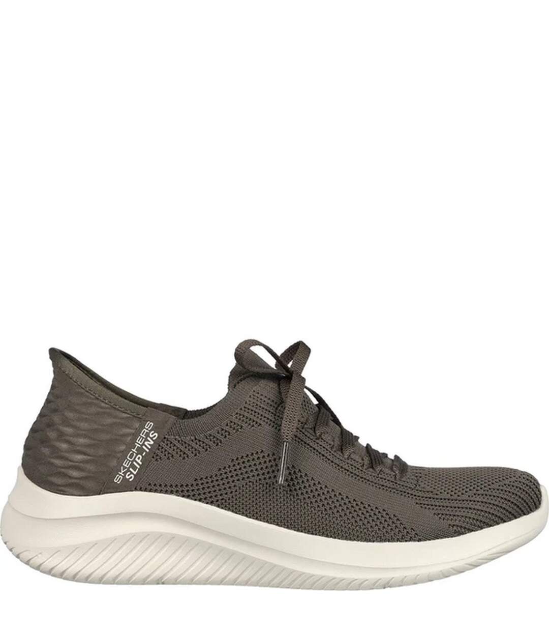 Womens/ladies Ultra Flex 3.0 Brilliant Path Trainers Olive Skechers-3
