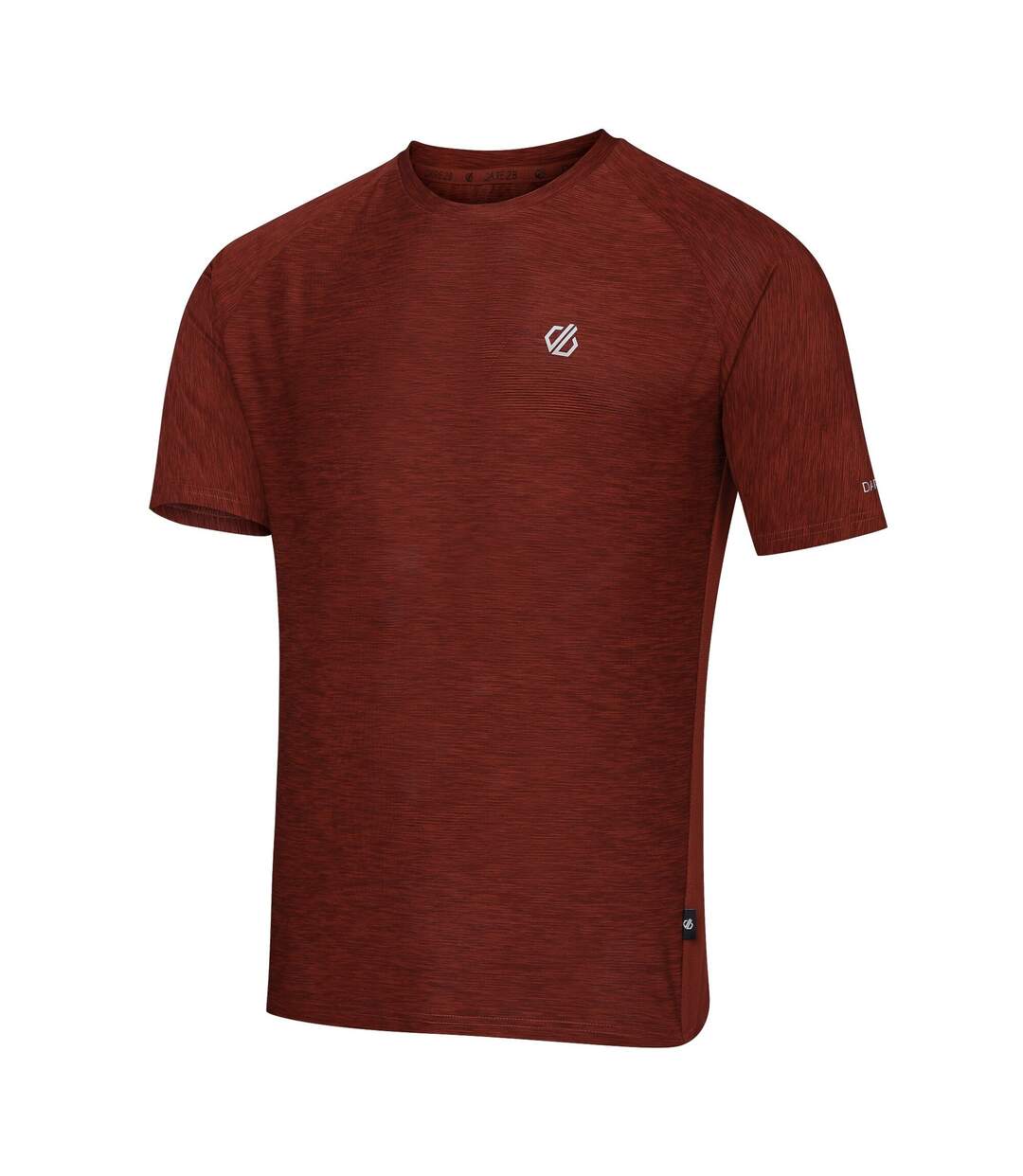 T-shirt Uni Manches Courtes Power Up Homme Rouge Foncé Dare 2B-4