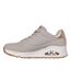 Baskets Uno Stand On Air Femme Beige Taupe Or Métallisé Skechers-2
