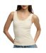 Débardeur beige femme superdry logo scoop-1