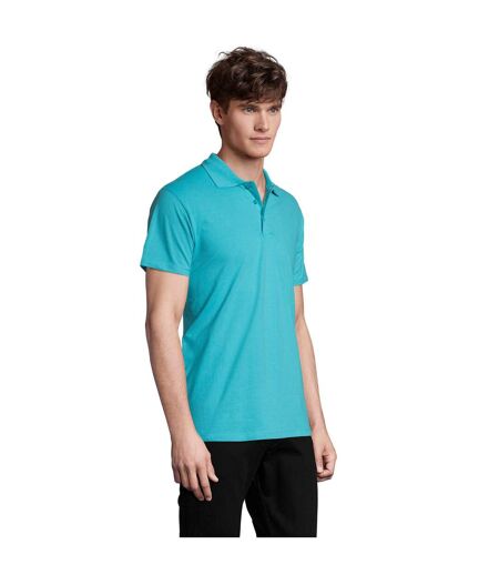 Polo Spring Homme Bleu Atoll SOLS