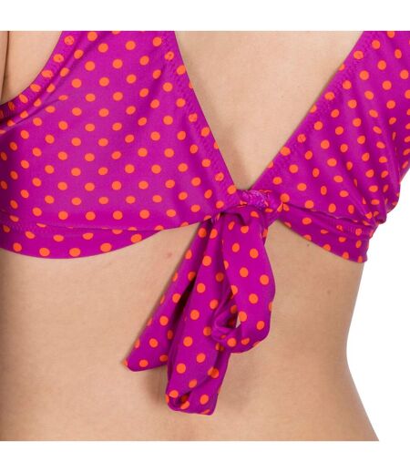 Trespass Womens/Ladies Natalia Bikini Top (Purple Orchid Spot)