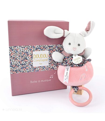 Doudou musique polyester collection BOH'AIME Lapin