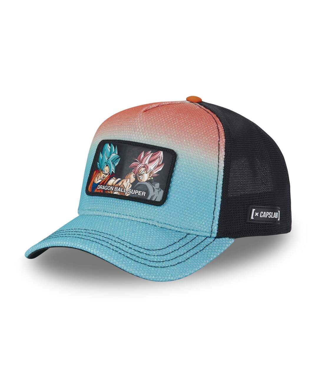 Casquette homme trucker finitions premium Dragon Ball Super Fighter Capslab-1