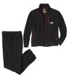 Men's Black Fleece Tracksuit Atlas For Men