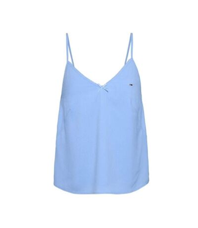 Débardeur bleu femme tommy hilfiger essential tcr - s