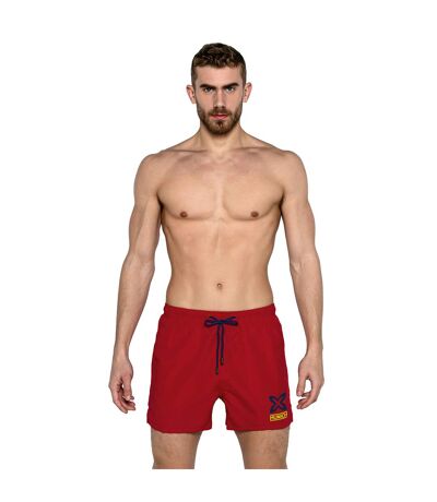 Men's Short Swimsuit with Mesh Lining MUHARBOURRED01