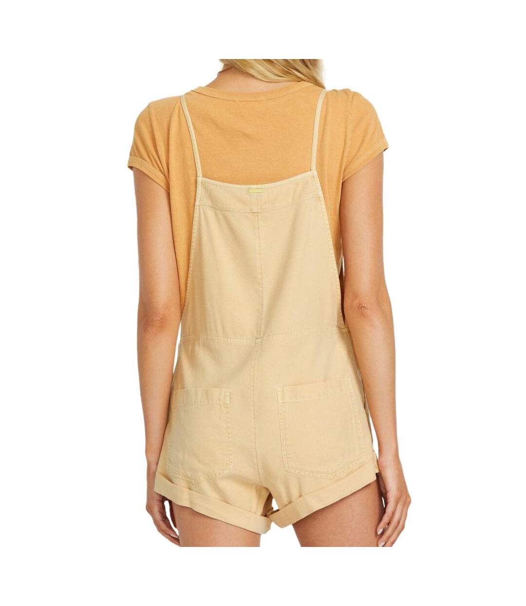 Combishort beige femme billabong wild pursuit overall-2