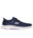 Womens/ladies go walk 7-valin trainers navy/lavender Skechers