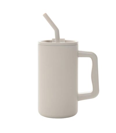 Cube recycled stainless steel 800ml travel mug one size beige XD Collection