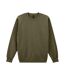 Mens Hammer Maxweight Crew Neck Sweatshirt Olive Gildan-1