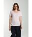 Tee shirt col v manches courtes femme Maddy Pot Pourri(Rose) | Gerard Pasquier-1