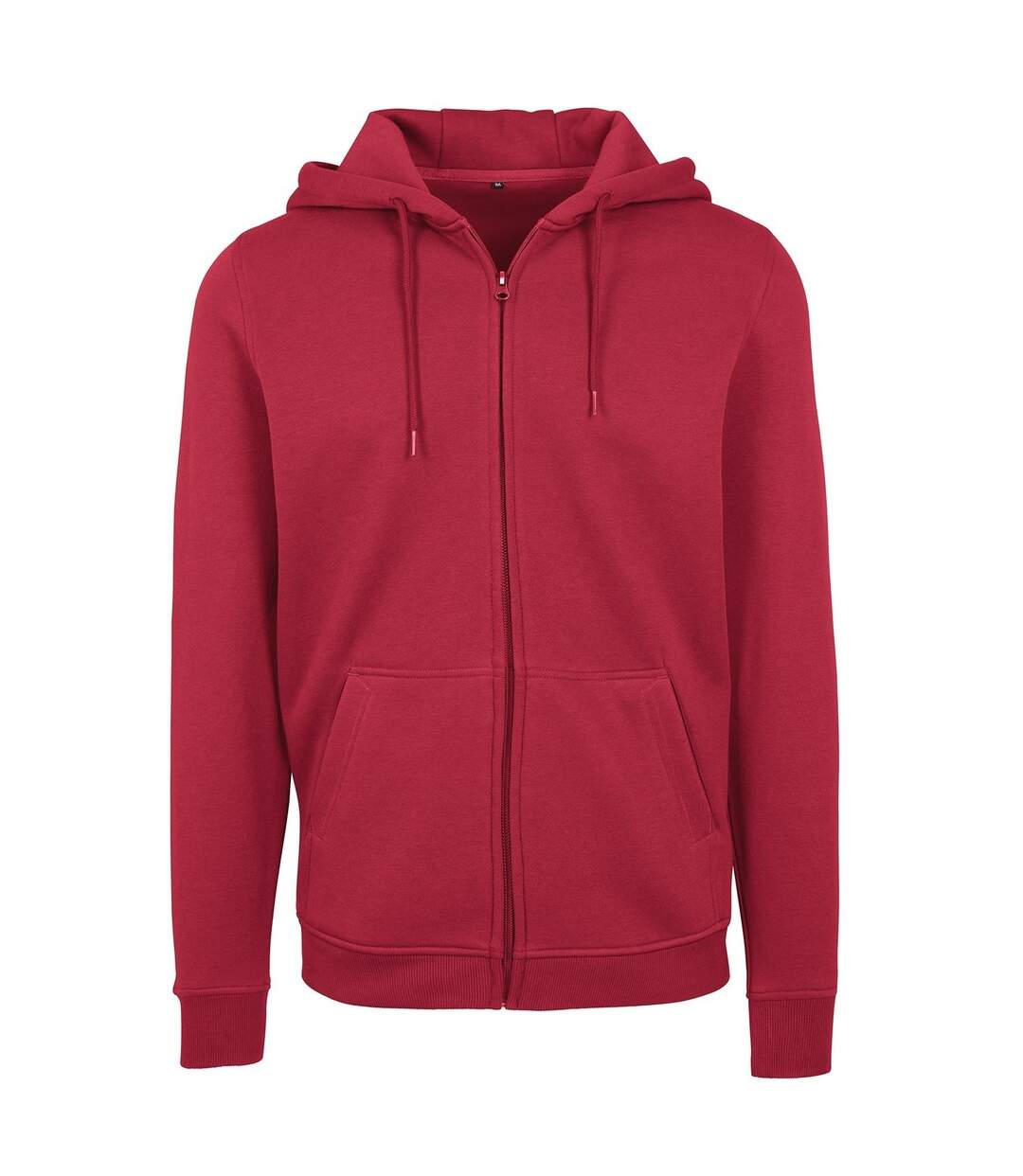 Mens heavy zip up hoodie burgundy Build Your Brand