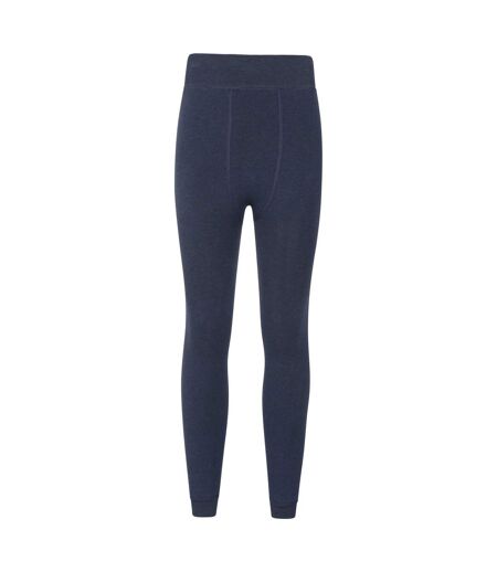 Womens/ladies Fluffy Fleece Lined Thermal Leggings Navy Mountain Warehouse