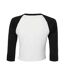 T-shirt court femme blanc / noir Bella + Canvas