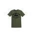 T-shirt col rond en coton homme avec Logo Log9 Kaki Vondutch-4