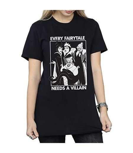 Disney - T-shirt EVERY FAIRY TALE NEEDS A VILLAIN - Femme (Noir) - UTBI1669