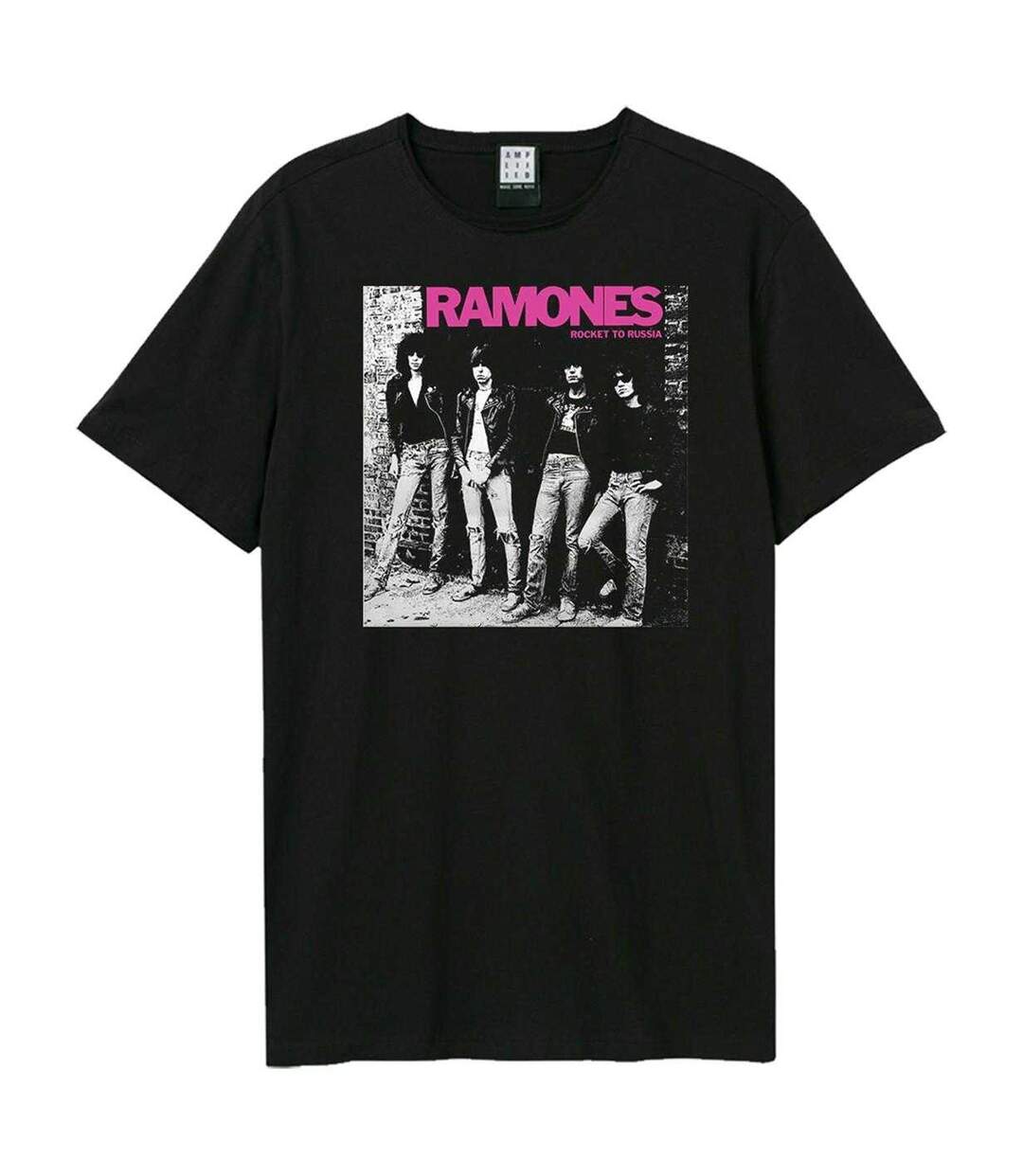 T-shirt Style Ramones Rocket To Russia Adulte Noir Amplified-1