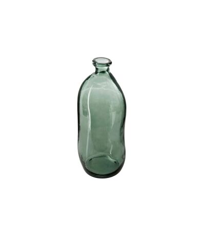 Vase en Verre Recyclé Bouteille 35cm Kaki