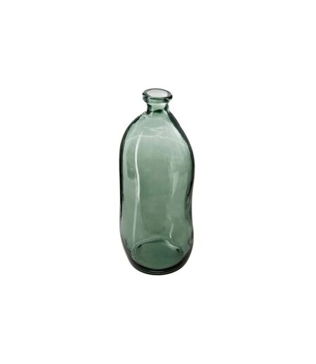 Vase en Verre Recyclé Bouteille 35cm Kaki