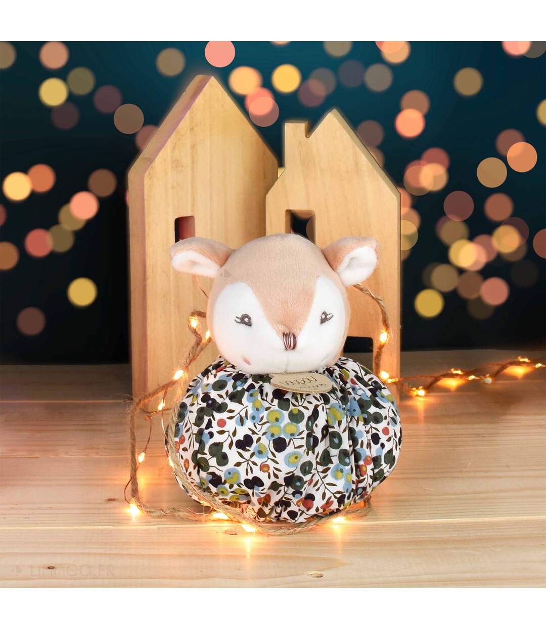 Doudou boule polyester collection LES PETITS FUTÉS Faon-3