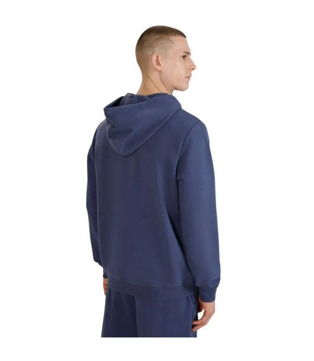 Sweat À Capuche Style Logo M1585 Homme Bleu Marine 4F-3