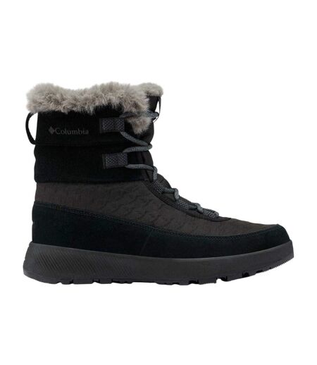 Womens/ladies Slope Ld61 Suede Winter Boots Black Columbia