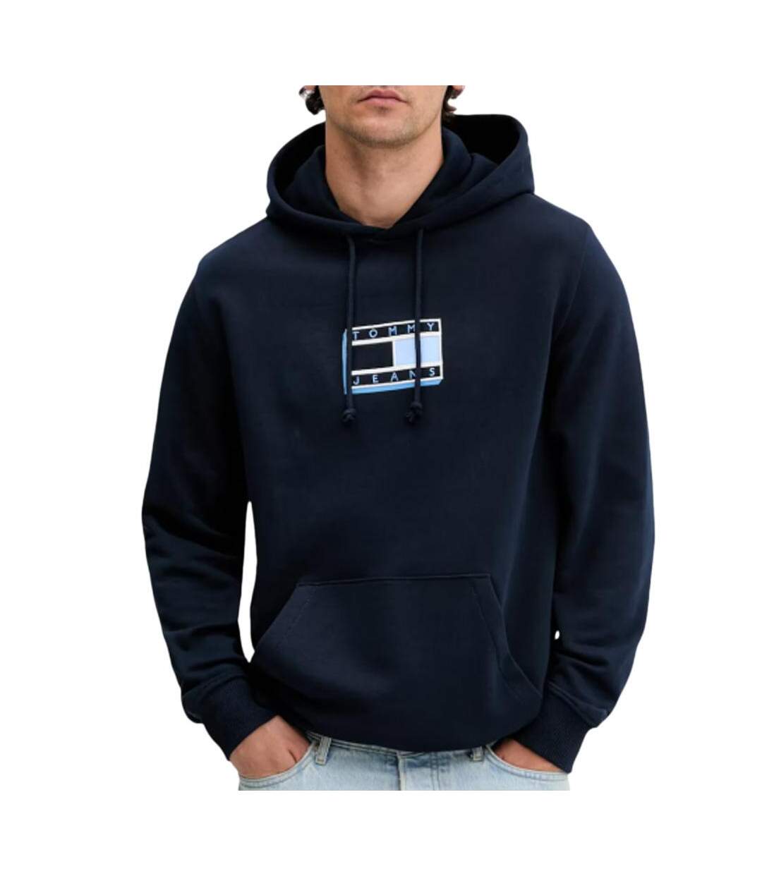 Sweat marine homme tommy hilfiger regular - l-1