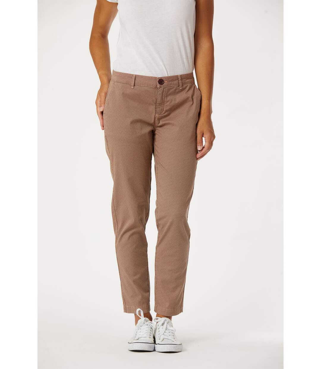 Pantalon coton chino fit JANNY