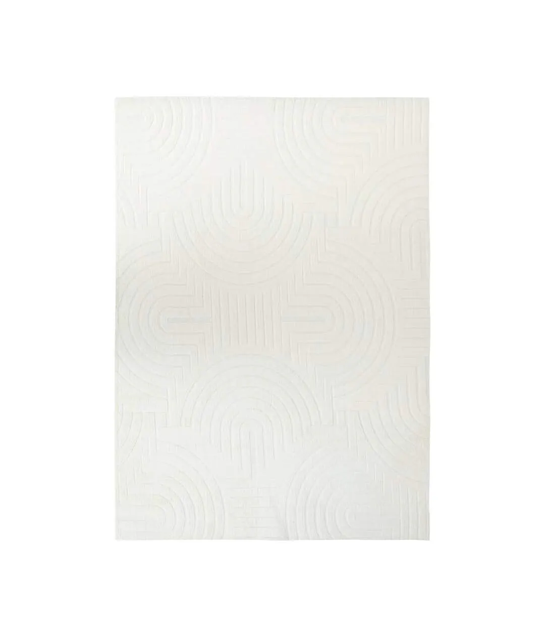 Tapis Imitation Fourrure Arka 60x90cm Ivoire-1