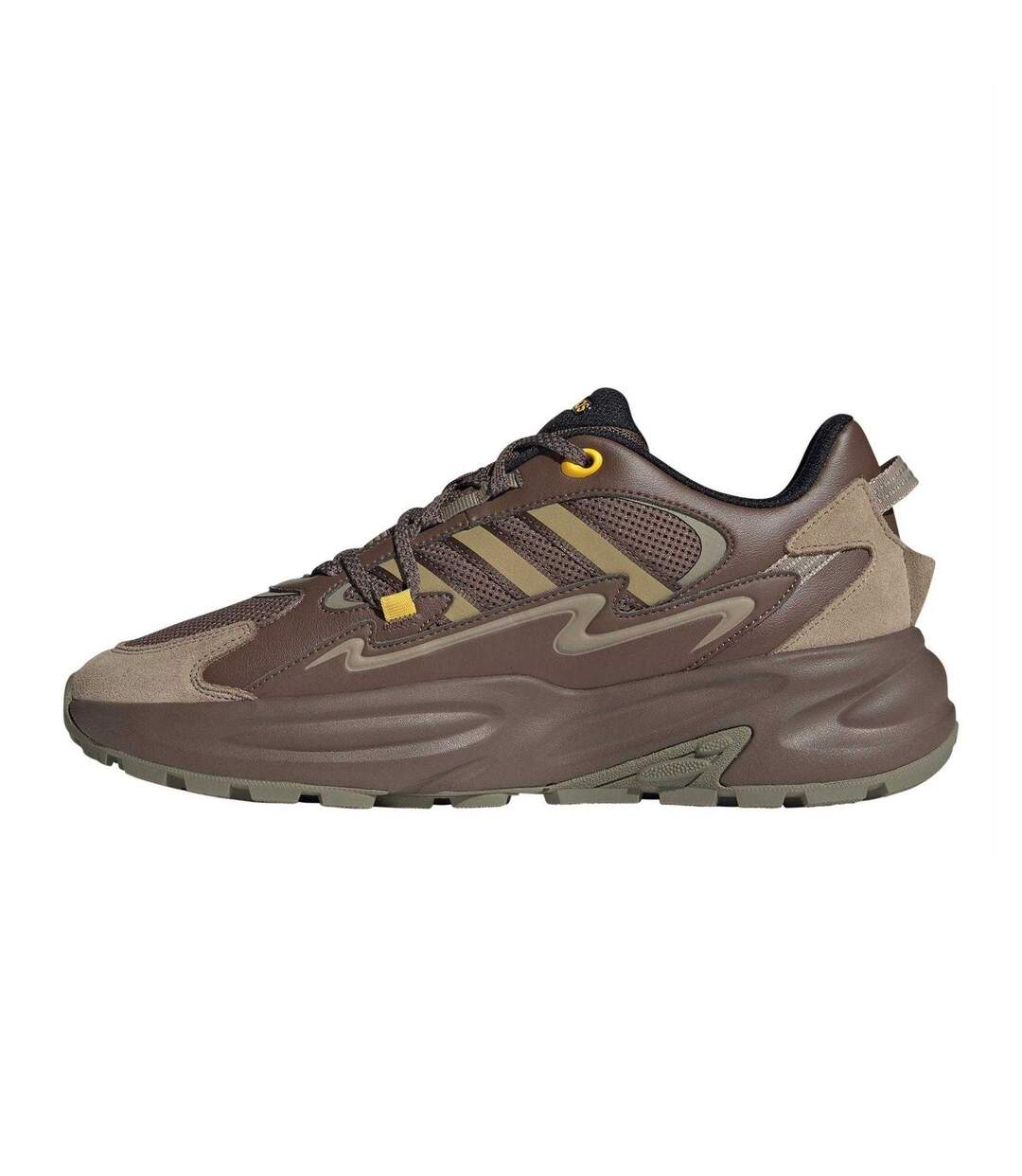 Mens Ozwave Surge Logo Trainers Earth Core Black Adidas-3
