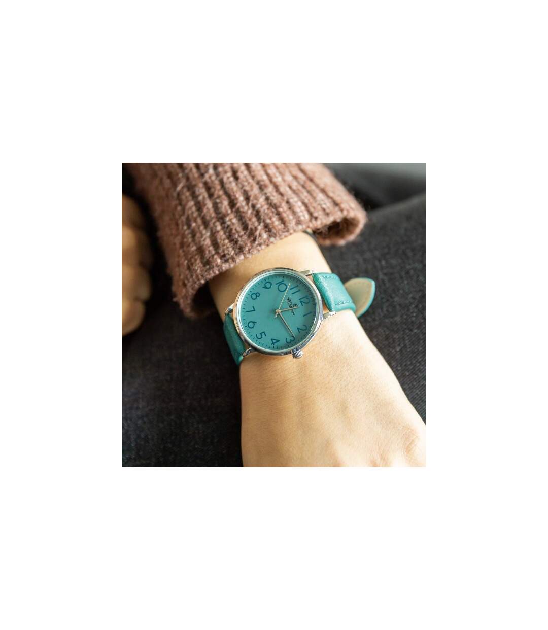 Montre pour Femme Vert Bleu CHTIME