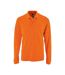 SOLS Mens Perfect Long Sleeve Pique Polo Shirt (Orange)