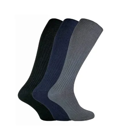 6 Paires Chaussettes en 100% Coton Homme Hautes