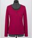 Mayflower NESTOR4 : Tee-shirt manches longues violet et gris avec col style boutonné-3