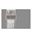 Set de Table à Motifs Loft Urbain 28x44cm Gris-1