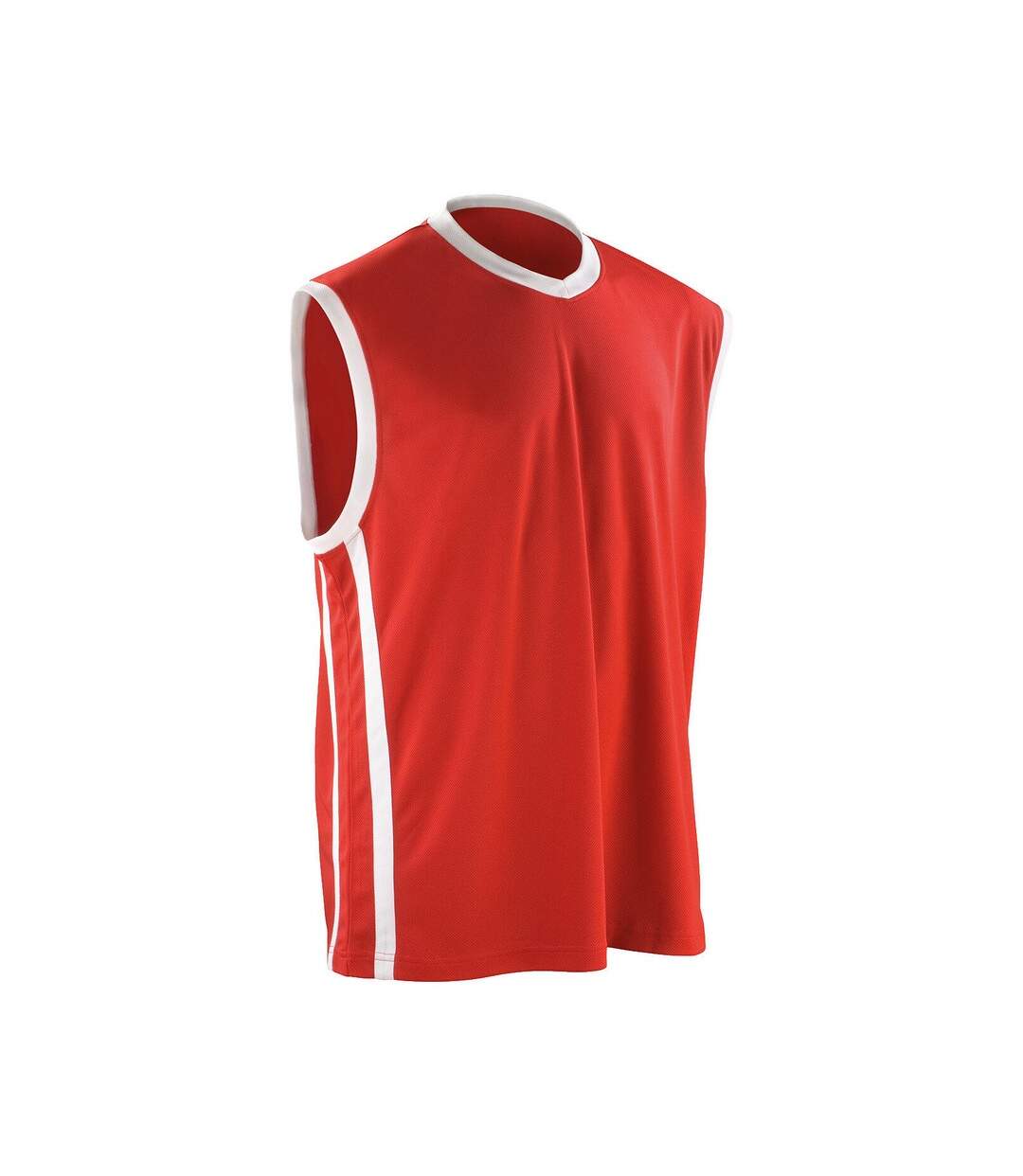 Maillot De Basket Homme Rouge Blanc Spiro-2