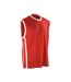 Maillot De Basket Homme Rouge Blanc Spiro-2