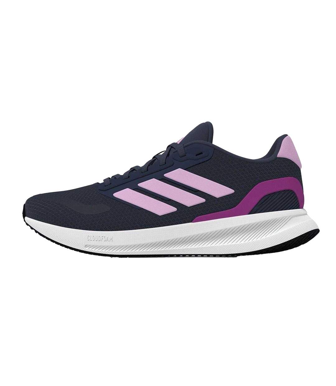 Chaussures Runfalcon Femme Bleu Marine Foncé Blanc Lilas Foncé Adidas-2