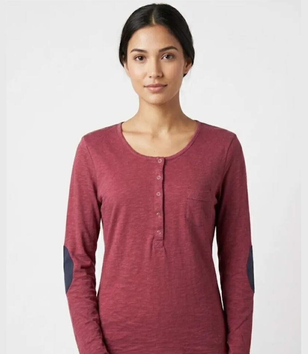 Tee-shirt MAYFLOWER CLOE1B manches longues : confort coton flammé et style authentique-1