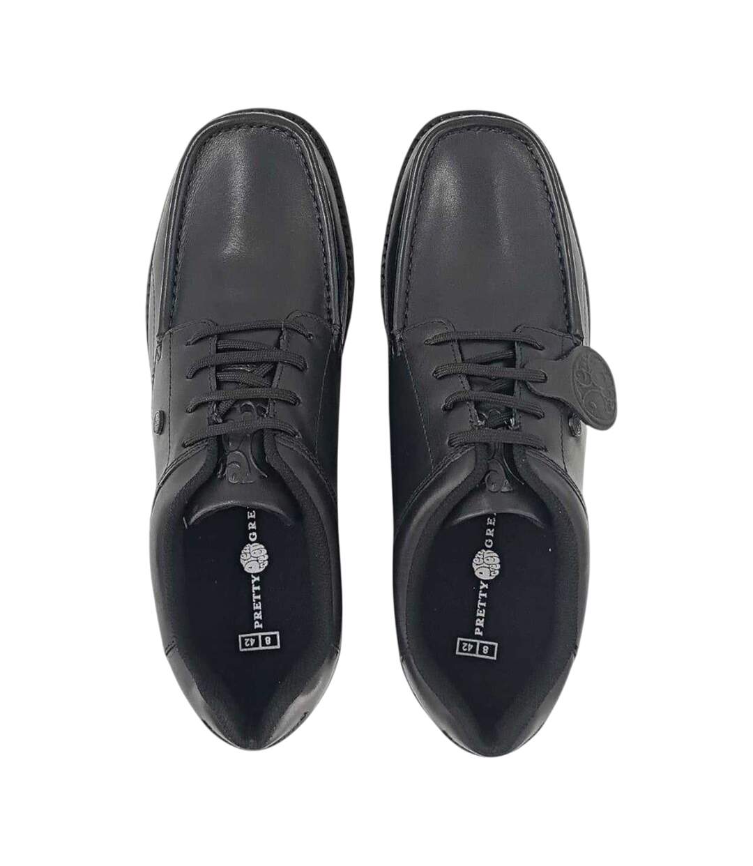 Chaussures Motif/style Perforations Décoratives Brogue Homme Noir Pretty Green-4