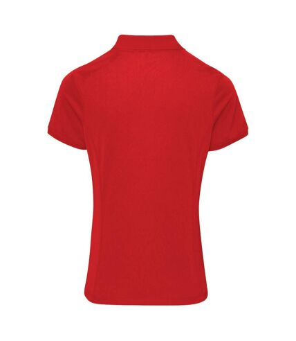 Premier Coolchecker - Polo à manches courtes - Femme (Rouge) - UTRW4402