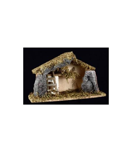 Crèche de Noël Mousse & Pierres 30cm Multicolore