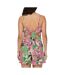 Combi-Short fleuris vert/rose femme only strap - l-2