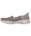 Womens/ladies Seager Believe It Trainers Dark Taupe Skechers-2