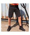 Result Mens Work-Guard Super Stretch Slim Chino Shorts (Black)